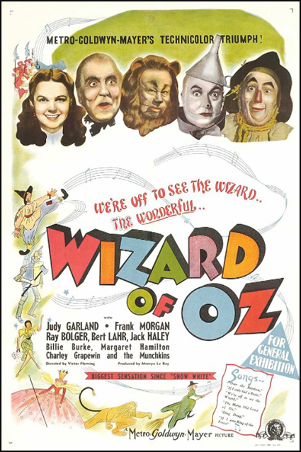 1936년 영화 '오즈의 마법사' 포스터